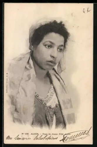 AK Alger / Algier, Type de Jeune Fille Arabe, junge Araberin, arabische Volkstypen