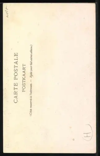 Künstler-AK F. Ranot: Hal, Église Notre-Dame, Ortspartie mit Blick auf die Kirche Notre-Dame