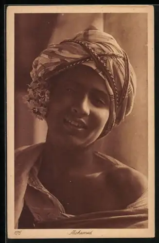 AK Junge Araberin mit Turban