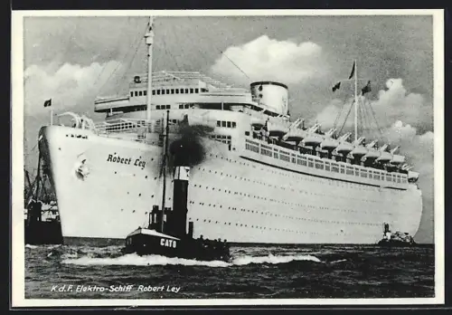 AK Passagierschiff, K.d.F. Elektro-Schiff Robert Ley