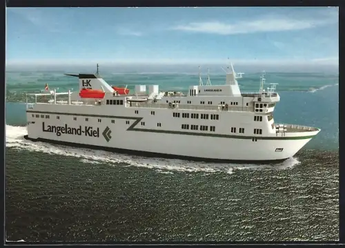 AK Fährschiff MS Langeland III in Fahrt
