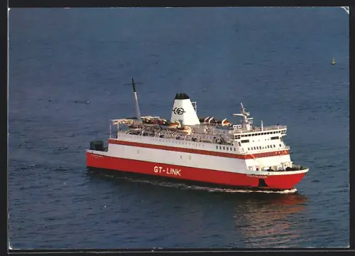 AK Fährschiff MF Travemünde auf See