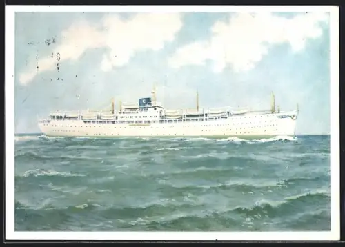 AK Passagierschiff MS Seven Seas in Fahrt