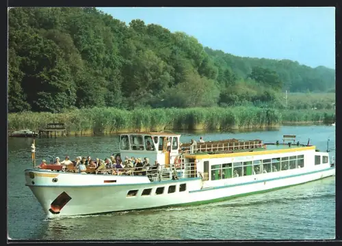 AK Binnenschiff Strandbad Ferch, Weisse Flotte Potsdam
