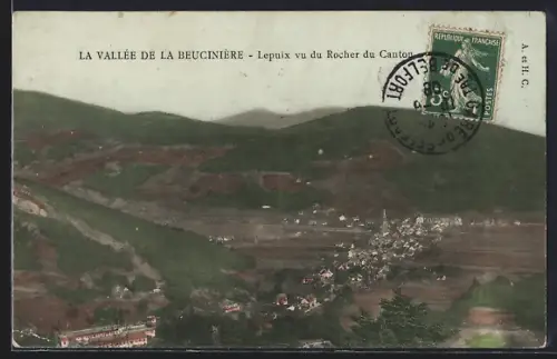 AK Lepuix, La Vallée de la Beucinière vue du Rocher du Canton