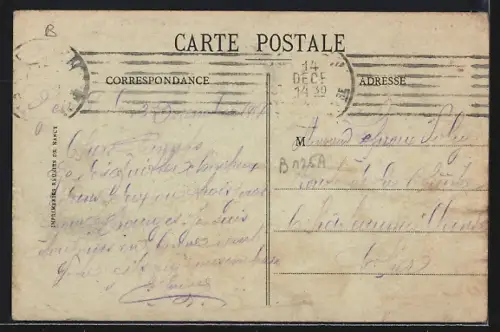 AK Montreux-Château, L`Ancienne Frontière et les premières maisons d`Alsace