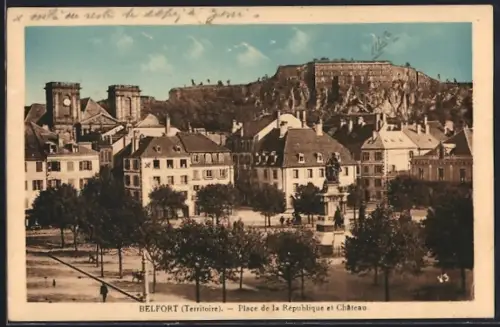 AK Belfort, Place de la République et Château