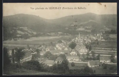 AK Lepuix-Gy /Territoire de Belfort, Vue générale du village et des collines environnantes