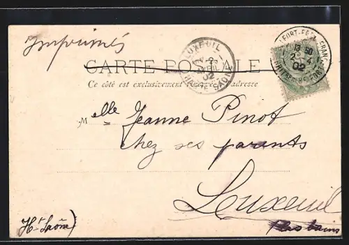 AK Belfort, La Tour de la Miotte avec vue sur la campagne environnante