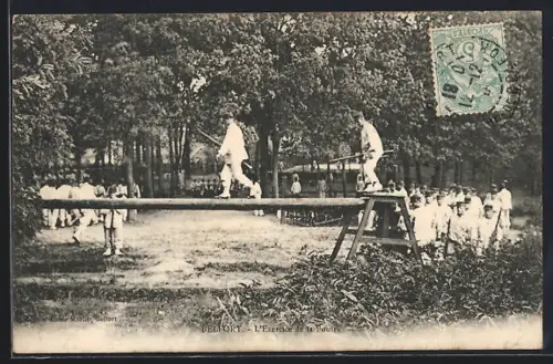 AK Belfort, L`Exercice de la poutre