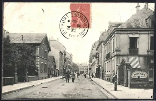 AK Belfort, Rue de la Banque et la gare