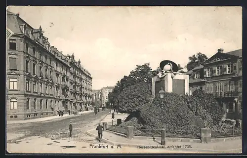 AK Frankfurt-Nordend, Hessen-Denkmal, errichtet 1793