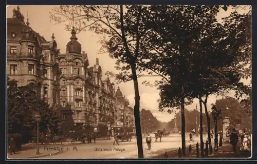 AK Frankfurt a. M., Untermain-Anlage, Strassenzug