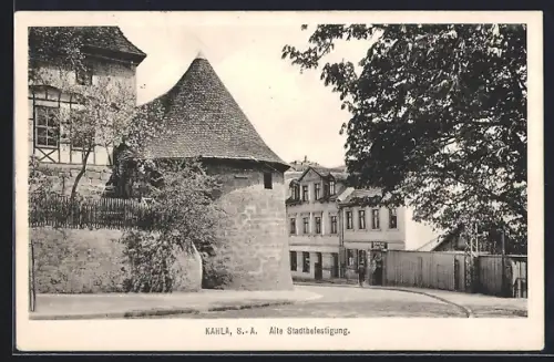 AK Kahla /S.-A., alte Stadtbefestigung