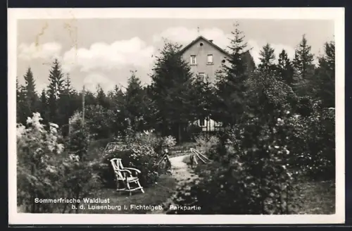 AK Luisenburg i. Fichtelgeb., Hotel Waldlust, Bes. H. Schöpf