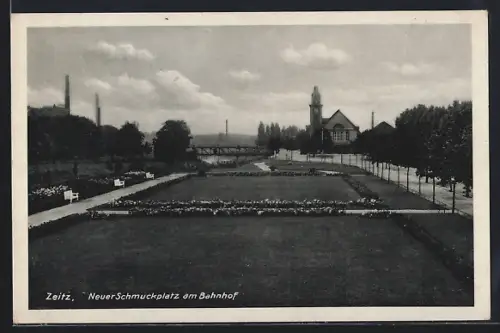AK Zeitz, Neuer Schmuckplatz am Bahnhof