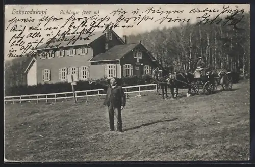 AK Hoherodskopf, Clubhaus mit Kutsche