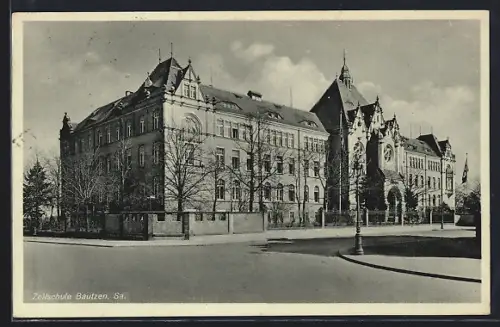 AK Bautzen /Sa., Zollschule