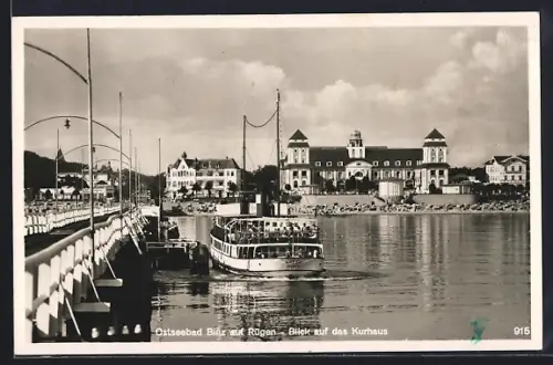 AK Binz auf Rügen, Blick auf das Kurhaus