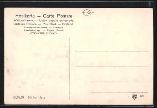 AK Berlin, Motiv am Dönhoffplatz