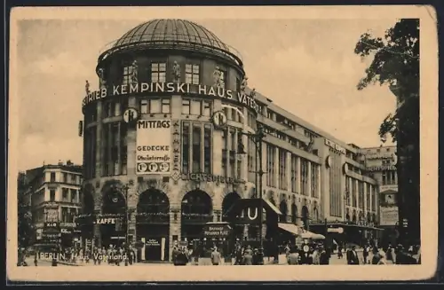 AK Berlin-Tiergarten, Haus Vaterland mit U-Bahn-Eingang
