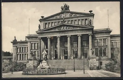AK Berlin, Gendarmenmarkt mit Blick auf das Königliche Schauspielhaus