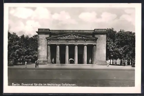 AK Berlin, Ehrenmal für die im Weltkriege Gefallenen