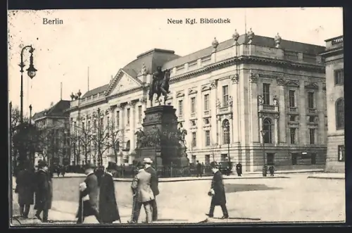 AK Berlin, Neue Kgl. Bibliothek, Unter den Linden