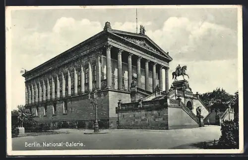 AK Berlin, Ansicht der Nationalgalerie