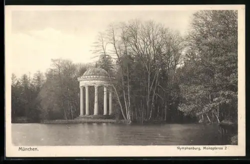 AK München, Nymphenburg, Monopteros