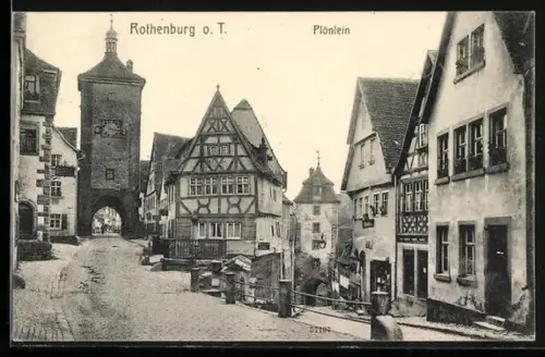 AK Rothenburg / o. T., Plönlein