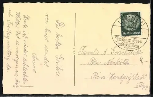 AK Lychen, Partie an der Woblitz