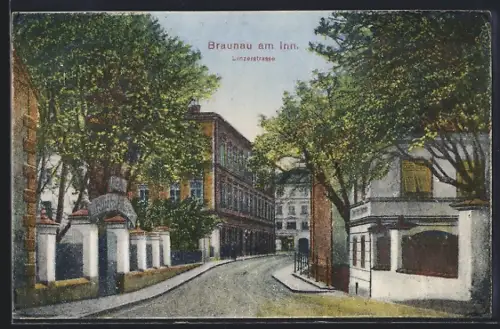 AK Braunau a. Inn, Linzerstrasse
