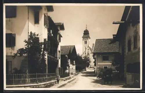 AK Lans bei Innsbruck, Blick zur Kirche