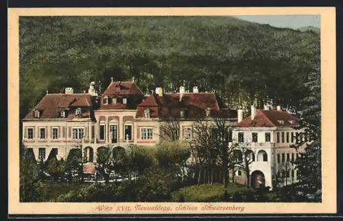 AK Wien, Neuwaldegg, Das Schloss Schwarzenberg