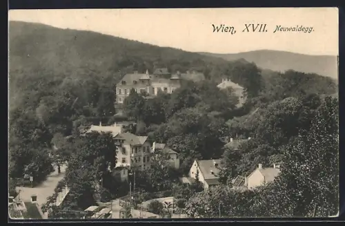 AK Wien, Neuwaldegg aus der Vogelschau