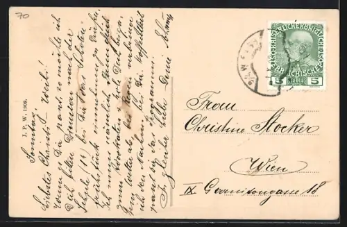 AK Wien, Neuwaldegg aus der Vogelschau