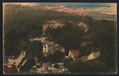 AK Neuwaldegg, Der Ortsrand mit Wald