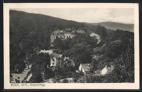 AK Wien, Neuwaldegg, Teilansicht vom Ortsrand