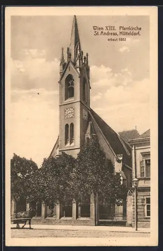 AK Wien, Hütteldorf, XXIII. Internat. Eucharistischer Kongress 1912, Pfarrkirche St. Andreas
