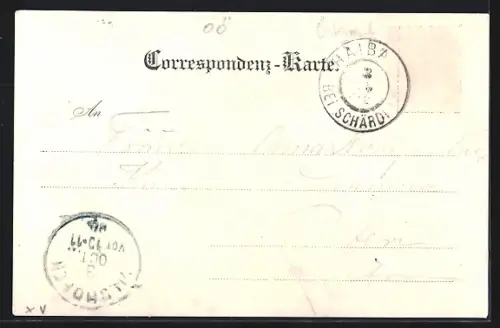 AK Haibach /Ob.-Oesterreich, Gasthof Mauth mit Umgebung, Saffra Matica / Portrait