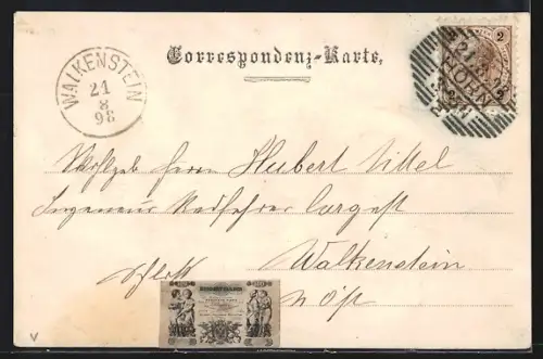 AK Horn /N.-Oe., Gruss aus Mödring, Teilansicht und Kirche im Passepartout