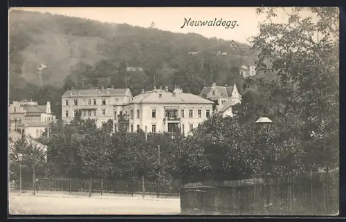 AK Neuwaldegg, Ortspartie im Stadtkern