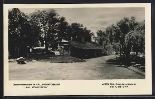 AK Wien, Gastwirtschaft Karl Heintobler zur Windmühle, Steinbruchstr. 9