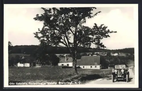 AK St. Andrä-Wördern, Steinriegl, Restaurant und Meierei von Otto Gabriel