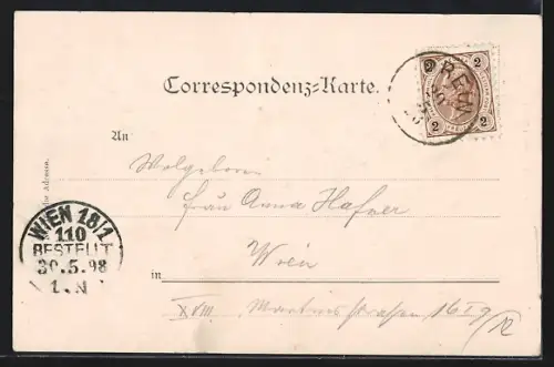 AK Prein, Ortspartie mit Kirche, Edelweiss