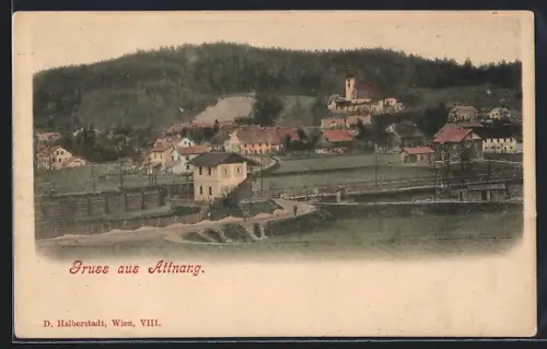 AK Attnang, Ortspartie mit Kirche