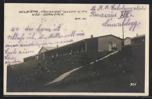 AK Wien-Dornbach, Heilstätte Kreuzwiese der Gemeinde Wien, Bar. VI