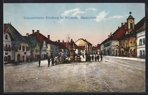 AK Kindberg im Mürztal, Marktplatz der Sommerfrische