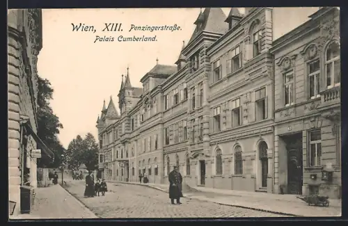 AK Wien, Palais Cumberland, Penzingerstrasse
